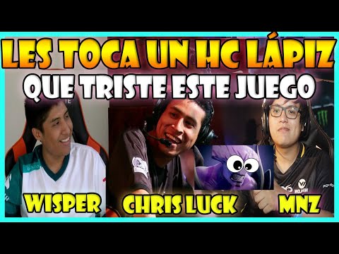 LES TOCA UN HC LAPÍZ CHRIS LUCK, WISPER VS MNZ SE ENFRENTAN EN RANKED N.A DOTA 2 PRO