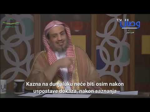 DA LI SE POČINIOC VELIKOG ŠIRKA PRAVDA NEZNANJEM - šejh Mensur Es Simari