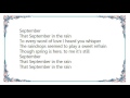 Helen O'Connell - September in the Rain Lyrics