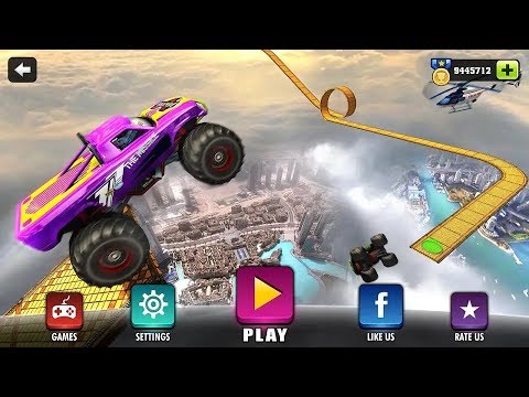 Crazy Monster Truck Legends 3D HD Android IOS Gameplay - Trucks Racing Game - Truck Car Games Video