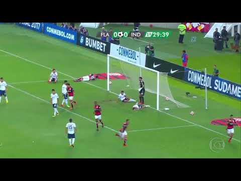GOL DE LUCAS PAQUETÁ - FLAMENGO 1X0 INDEPENDIENTE - Final da Sul Americana 2017
