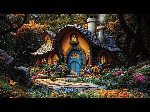 Enchanting Fairy Cottage in the Middle of the Forest - Forest Music & Ambience for Sleep Aid