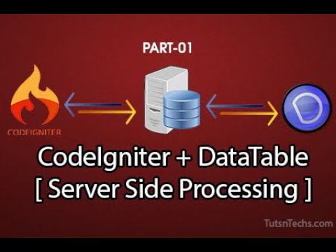 Part01 Jquery Datatable With Codeigniter Using Server Side Processing