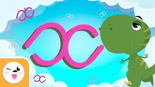 Letter X - Cursive Script - The alphabet for kids