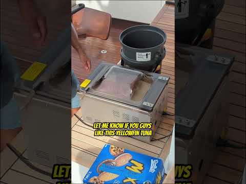 Part of a video titled Vacuum Sealing Yellowfin Tuna! #cabo #cabosanlucas ... - YouTube