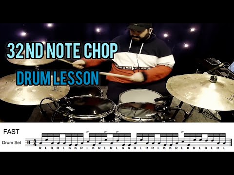 32nd Note Chop | Drum Lesson | Francesco "Slaymer" Lattorre