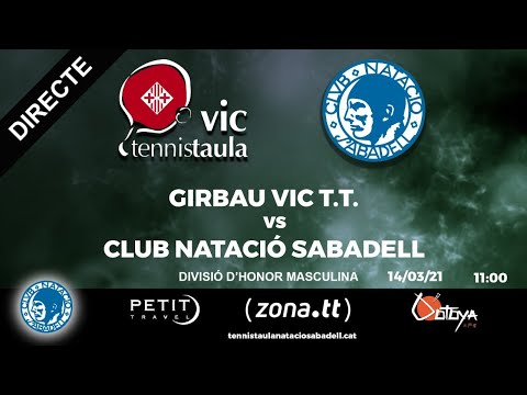 14/03/2021 11:00 GIRBAU VIC T.T vs CLUB NATACIÓ SABADELL
