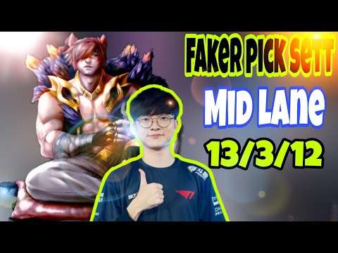 FAKER PICK SETT MID LANE CHALLENGER RANK