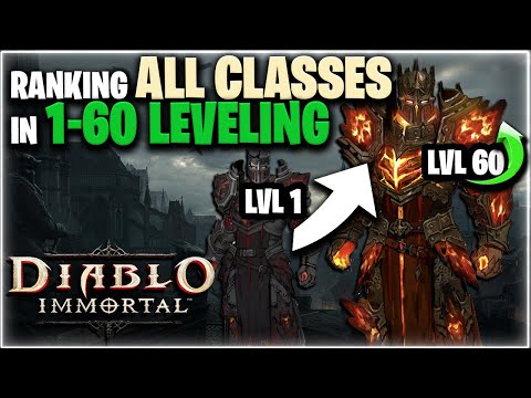All Classes RANKED for 1-60 LEVELING FAST! | Diablo Immortal