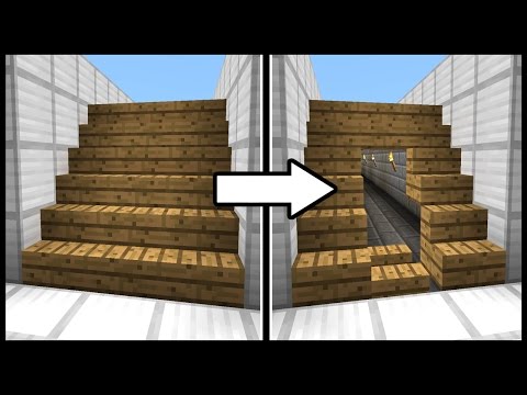 Hidden Staircase Doorway! - Minecraft Tutorial