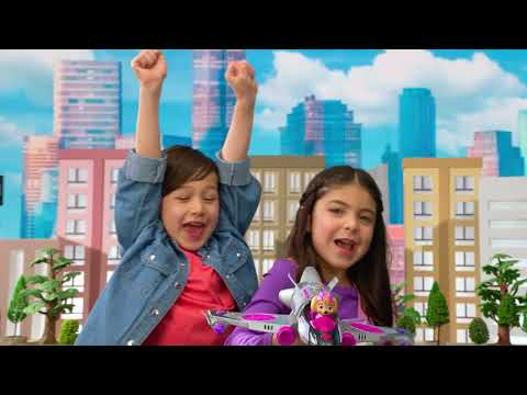 Spin Master PAW Patrol The Mighty Movie - Lėktuvas "Skyes" su garso ir šviesų efektais video