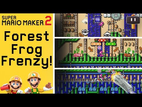 Forest Frog Frenzy! | Expert | Super Mario Maker 2