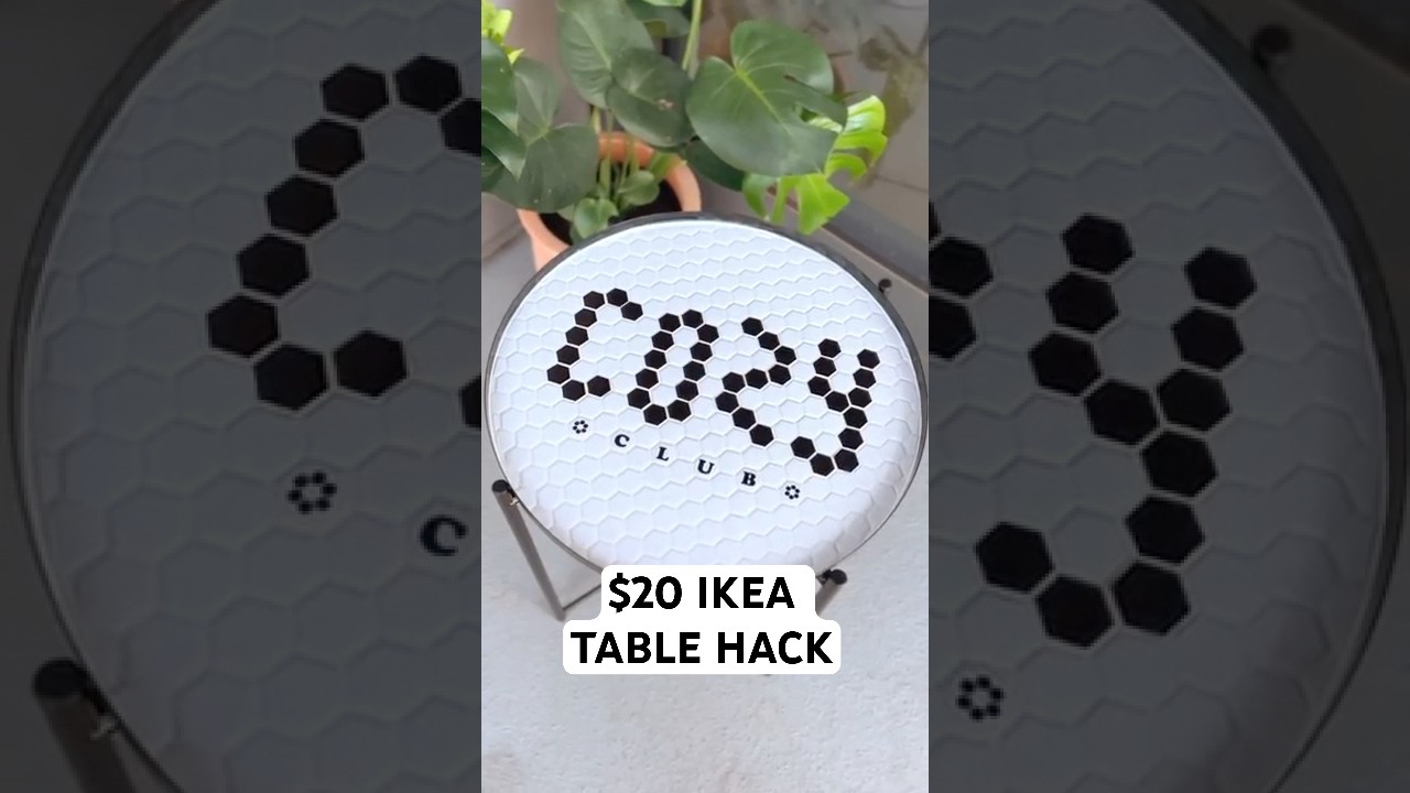 It’s like IKEA designed these tables to be tiled!! 😍 #ikeahack
