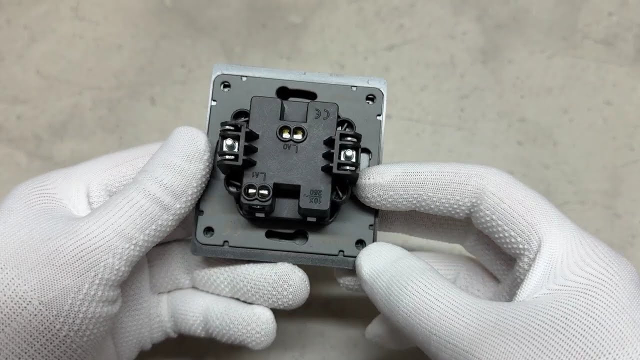 Выключатель одноклавишный серый графит VIDEX NOTA (VF-NT-SW1-GR)