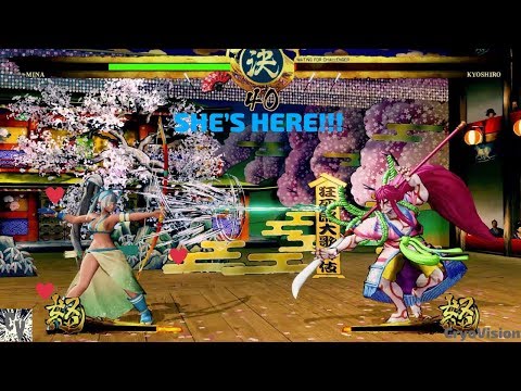 SHE’S HERE!!! MINA vs KYOSHIRO Samurai Shodown