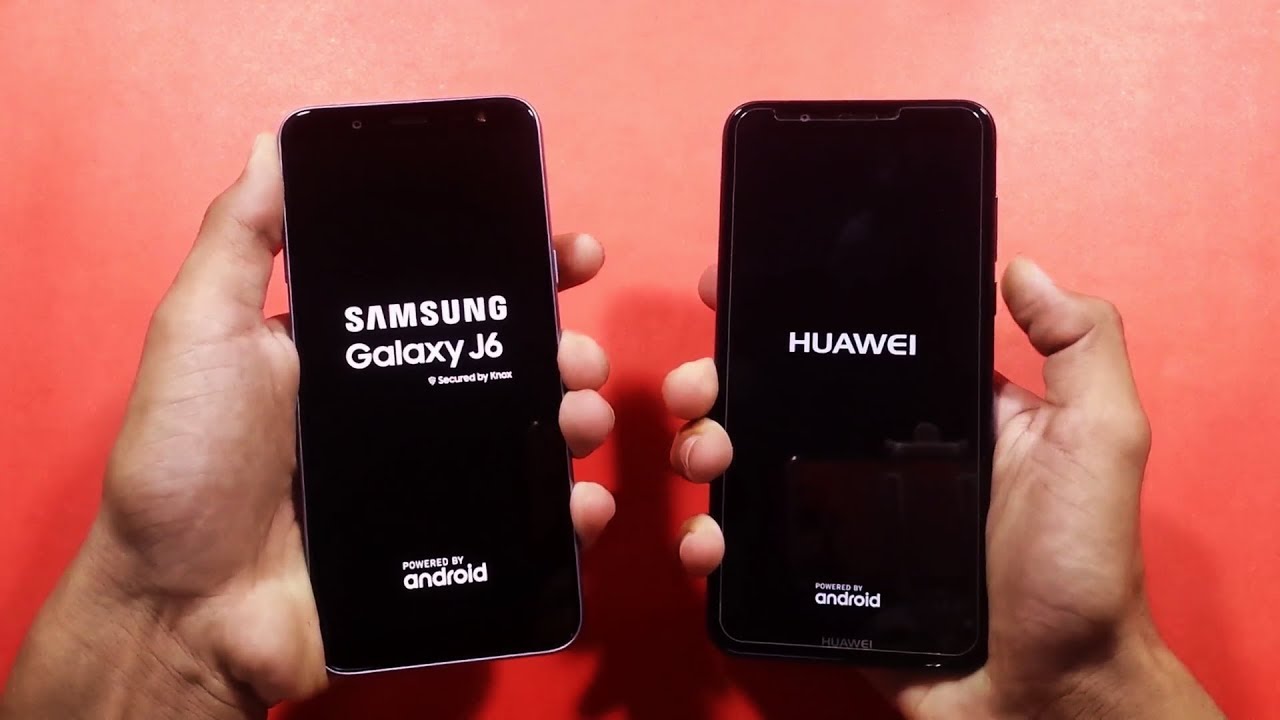 Samsung Galaxy J6 vs Huawei Y7 Prime 2018 - SPEED TEST - in full HD