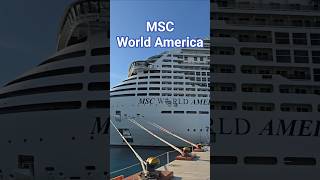 MSC World America at Cozumel!! #cruise #travel #msc @msccruisesofficial​
