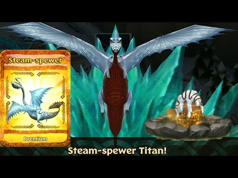 New Premium Steam-spewer Max Level 150 - Premium Scauldron - Dragons:Rise of Berk New Update