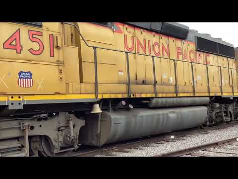 Walking by UP 1451 and UP 1016 at Arizona Railway Museum