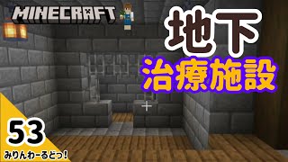 # 53 裏庭の湧き確認とゾンビ治療施設を作り始めます 【マイクラ記録動画】【Minecraft】編集少なめ
