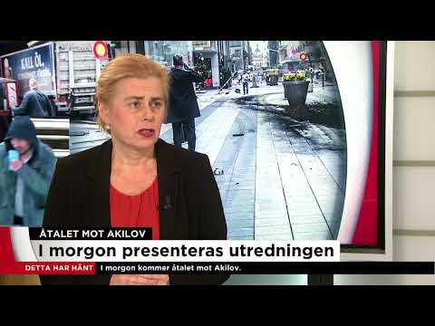 Terroråtalet - ”Jag utgår från att Akilov har kartlagts rejält” - Nyheterna (TV4)
