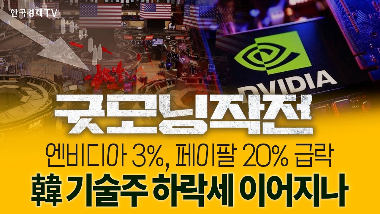 [긴급진단] 오늘장 대응전략은? 美 기술주 동반 하락, 엔비디아 3% 급락, 페이팔 20% 폭락 | 굿모닝작전_260204
