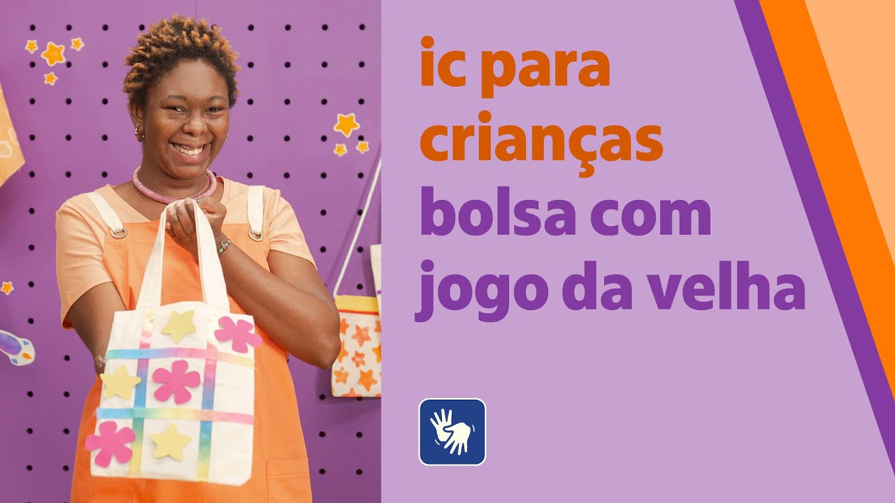 Faça uma bolsa com jogo da velha – IC para crianças | Tecidos