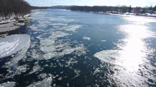 preview picture of video 'January conditions on the West Branch Susquehanna River'