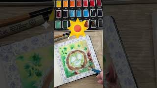 Easter Egg Nest Painting: Masterpiece in 3 Minutes! 🎨🐣 #shorts #painting  #art