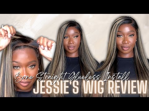 Honey Blonde Balayage Glueless Wig Install and Review...