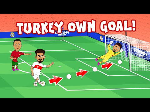 TURKEY OWN GOAL vs PORTUGAL😂 (3-0 Euro 2024 Goals Highlights)
