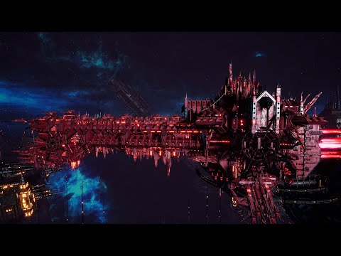 Word Bearers vs Imperial Navy - Skalgrim Mod - Massive Battle - Battlefleet Gothic Armada 2