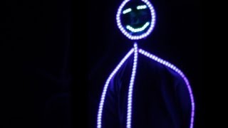 Stickman LED suit with face