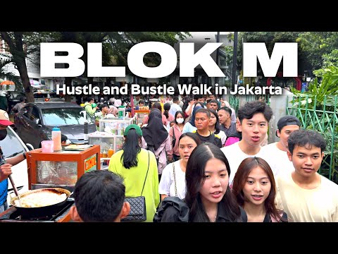 Real Walking Experience at BLOK M South Jakarta City Indonesia [4K HDR]