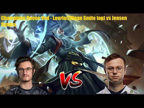 NA Champions Queue Full Gameplay Vod - Lourlo(Ziliean Smite Top) vs Jensen(Viktor) league Of Legends