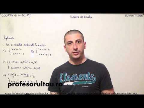 sisteme de ecuatii metoda reducerii substitutiei exemple - profesorultau.ro