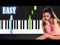 Ariana Grande - One Last Time - EASY Piano Tutorial by PlutaX - Synthesia