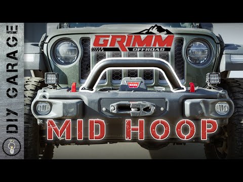 Grimm OffRoad Front Bumper Mid Hoop - Jeep JL/JT