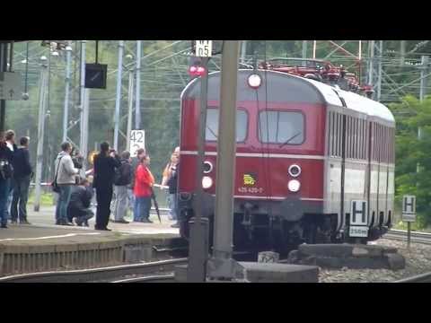 Pendelfahrt mit dem historischen ET 25 auf der Geislinger Steige Märklintage 2013 bei der Einfahrt