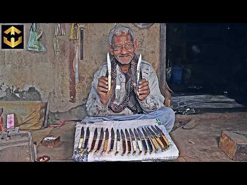 Making a Pocket Folding KNIFES  in Factory Process | Forging Mass Production