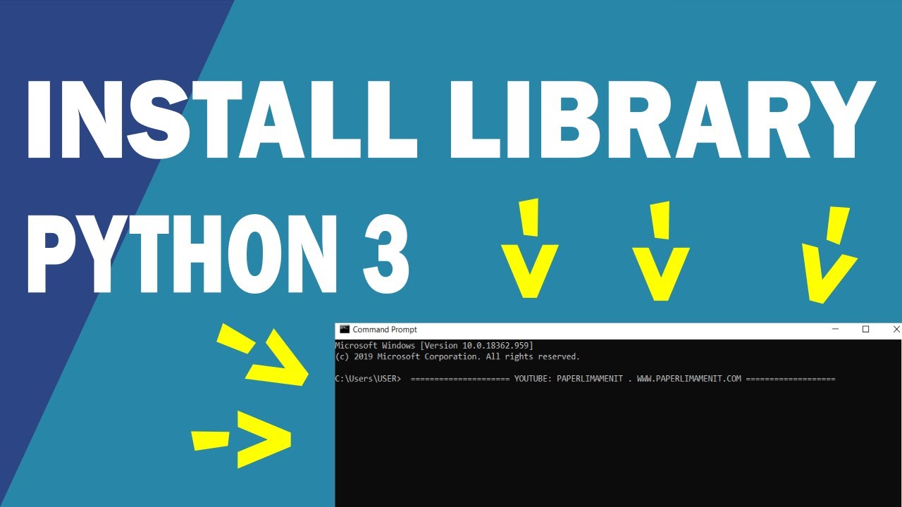 [2] Cara Install Library Python 3 dengan CMD