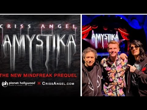 AMYSTIKA Opening Night Criss Angel & Franco Dragone EXCLUSIVE INTERVIEW Planet Hollywood Vegas 10pm