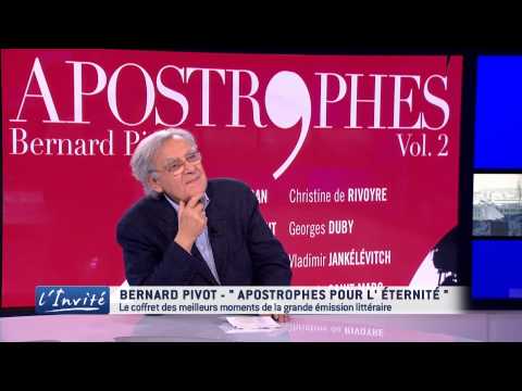 Bernard PIVOT : "Mes incroyables souvenirs d'Apostrophes"