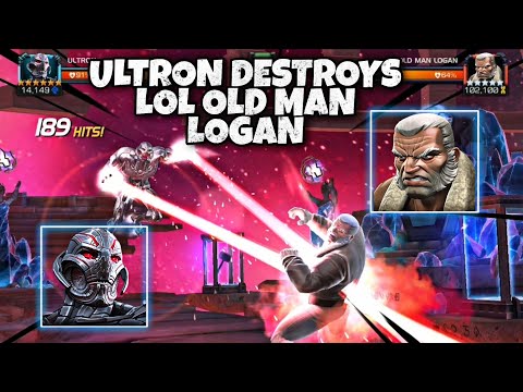 6 star rank 2 ultron destroys Labyrinth of Legends Old Man Logan | Marvel Contest of Champions