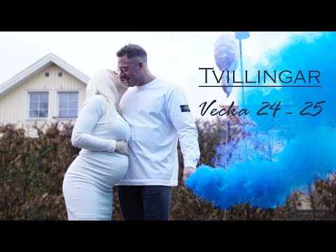 GRAVID VECKA 24-25 Enäggstvillingar! 2 POJKAR |Gravid vecka för vecka|
