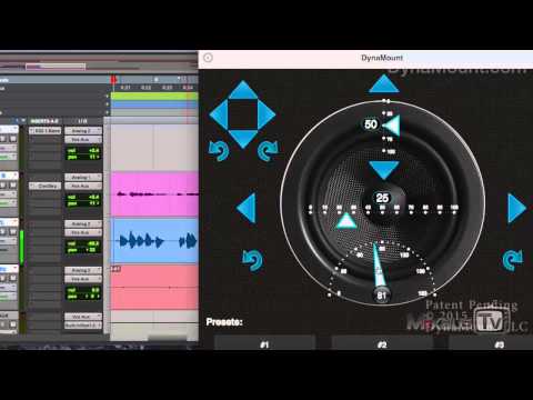 DynaMount wi-fi controlled mic mount - Perfect phase and position for your microphones!