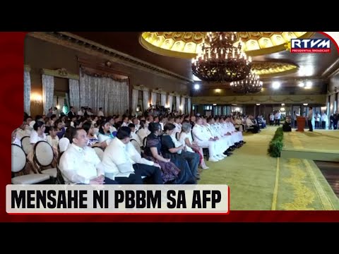 PBBM sa AFP: Let us not fail the Philippines and the Filipino people