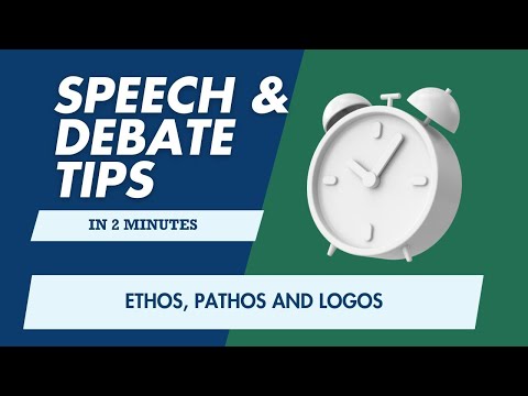 Speech & Debate Tip: Ethos, Pathos and Logos