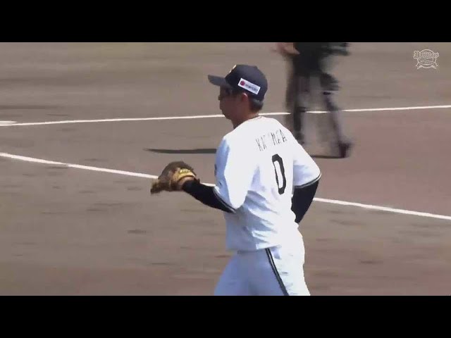 【ファーム】バファローズ・勝俣 鋭い打球をダイビングキャッチする!! 2021/8/31 B-D(ファーム)