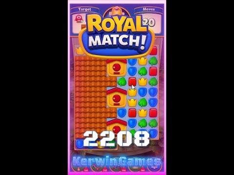 Royal Match Level 2208 - No Boosters Gameplay